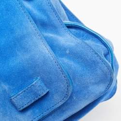 Proenza Schouler Blue Suede PS1 Top Handle Bag