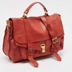 Proenza Schouler Red Leather PS1 Top Handle Bag