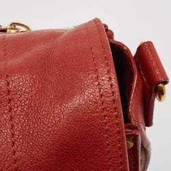 Proenza Schouler Red Leather PS1 Top Handle Bag