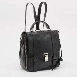 Proenza Schouler Black Leather PS1 Convertible Backpack