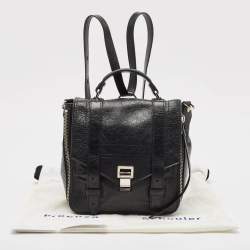 Proenza Schouler Black Leather PS1 Convertible Backpack