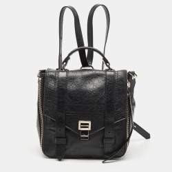 Proenza Schouler Black Leather PS1 Convertible Backpack