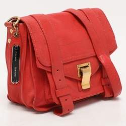 Proenza Schouler Orange Leather PS1 Shoulder Bag