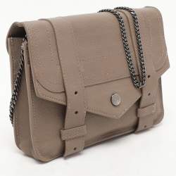 Proenza Schouler Grey Leather PS1 Wallet On Chain