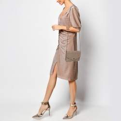 Proenza Schouler Grey Leather PS1 Wallet On Chain