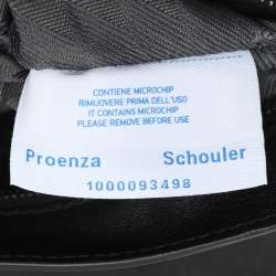 Proenza Schouler Black Leather Tiny PS1 Top Handle Bag