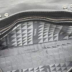 Proenza Schouler Black Leather Tiny PS1 Top Handle Bag