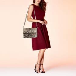 Proenza Schouler Beige Python Classic PS11 Shoulder Bag