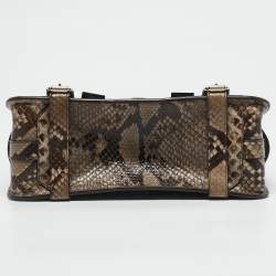 Proenza Schouler Beige Python Classic PS11 Shoulder Bag