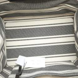 Proenza Schouler Monochrome Stripe Canvas and Leather Large Morris Tote 