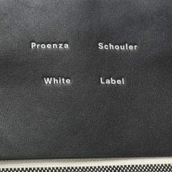 Proenza Schouler Monochrome Stripe Canvas and Leather Large Morris Tote 