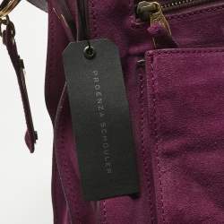 Pre Owned Proenza Schouler Magenta Suede Extra Large PS1 Top Handle Bag