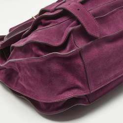 Pre Owned Proenza Schouler Magenta Suede Extra Large PS1 Top Handle Bag