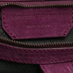 Pre Owned Proenza Schouler Magenta Suede Extra Large PS1 Top Handle Bag