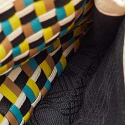 Pre Owned Proenza Schouler Multicolor Woven Leather Mini PS1 Crossbody Bag