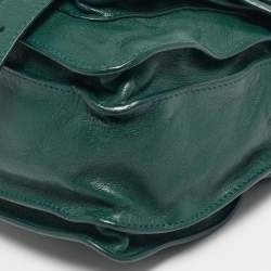 Pre Owned حقيبة برونزا شاولر PS1 جلد أخضر متوسط بمقبض علوي