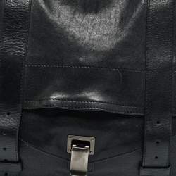 مملوكة مسبقًا Proenza Schouler PS1 Large Black Leather Top Handle Bag