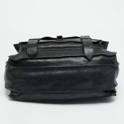 مملوكة مسبقًا Proenza Schouler PS1 Large Black Leather Top Handle Bag