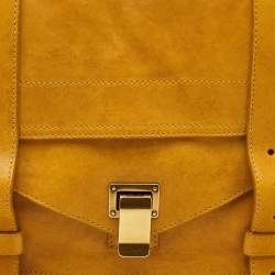Pre Owned Proenza Schouler PS1 Yellow Leather Top Handle Bag