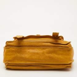 Pre Owned Proenza Schouler PS1 Yellow Leather Top Handle Bag