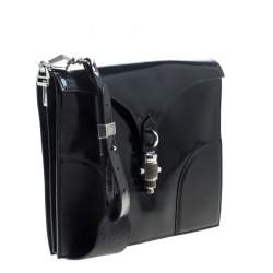 Pre Owned Proenza Schouler Black Leather Record Shoulder Bag