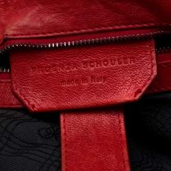 Proenza Schouler Red Leather Large PS1 Top Handle Bag