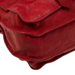 Proenza Schouler Red Leather Large PS1 Top Handle Bag