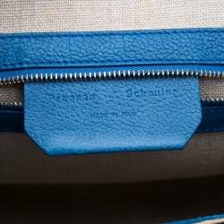 Pre Owned Proenza Schouler Blue Leather Large PS13 Satchel