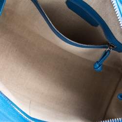 Pre Owned Proenza Schouler Blue Leather Large PS13 Satchel