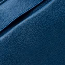 Pre Owned Proenza Schouler Blue Leather Large PS13 Satchel