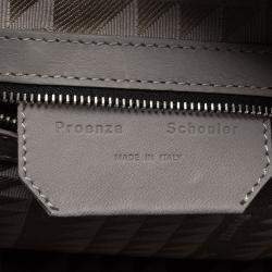 Pre Owned Proenza Schouler Grey Leather Small PS13 Satchel