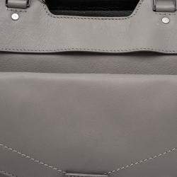 Pre Owned Proenza Schouler Grey Leather Small PS13 Satchel