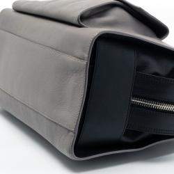 Pre Owned Proenza Schouler Grey Leather Small PS13 Satchel