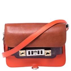 Pre Owned Proenza Schouler Multicolor Leather Mini Classic PS11 Shoulder Bag
