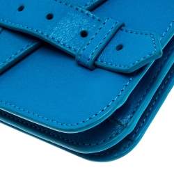 Pre Owned Proenza Schouler Blue Leather PS1 Crossbody Bag