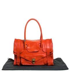 Pre Owned Proenza Schouler Orange Leather PS1 Tote