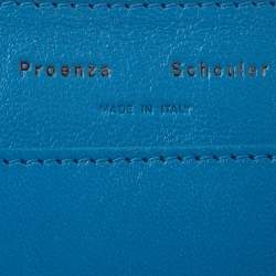 Pre Owned Proenza Schouler Blue Leather PS1 Wallet On Chain