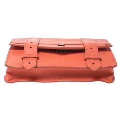 Pre Owned Proenza Schouler Orange Leather PS1 Wallet On Chain