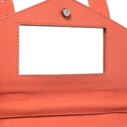 Pre Owned Proenza Schouler Orange Leather PS1 Wallet On Chain