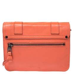 Pre Owned Proenza Schouler Orange Leather PS1 Wallet On Chain