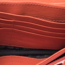 Pre Owned Proenza Schouler Orange Leather PS1 Wallet On Chain