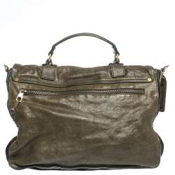 Proenza Schouler Seaweed Green Leather PS1 Top Handle Bag