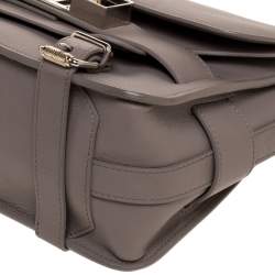 Pre Owned Proenza Schouler Grey Leather Mini Classic PS11 Shoulder Bag