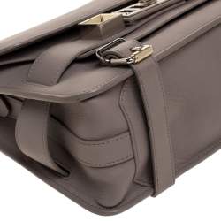 Pre Owned Proenza Schouler Grey Leather Mini Classic PS11 Shoulder Bag