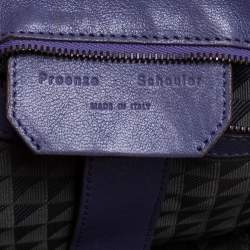 Proenza Schouler Purple Leather Large PS1 Top Handle Bag