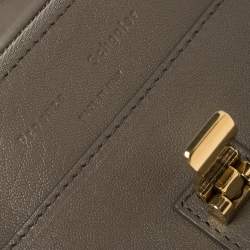 Pre Owned Proenza Schouler Dark Beige Leather Ps1 Wallet on Chain