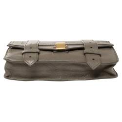 Pre Owned Proenza Schouler Dark Beige Leather Ps1 Wallet on Chain