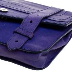 Pre Owned Proenza Schouler Blue Leather PS1 Wallet On Chain