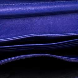 Pre Owned Proenza Schouler Blue Leather PS1 Wallet On Chain