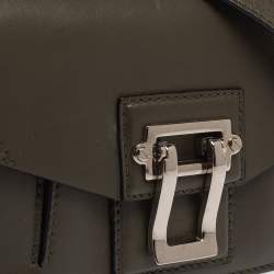 Pre Owned Proenza Schouler Green Leather Hava Chain Crossbody Bag
